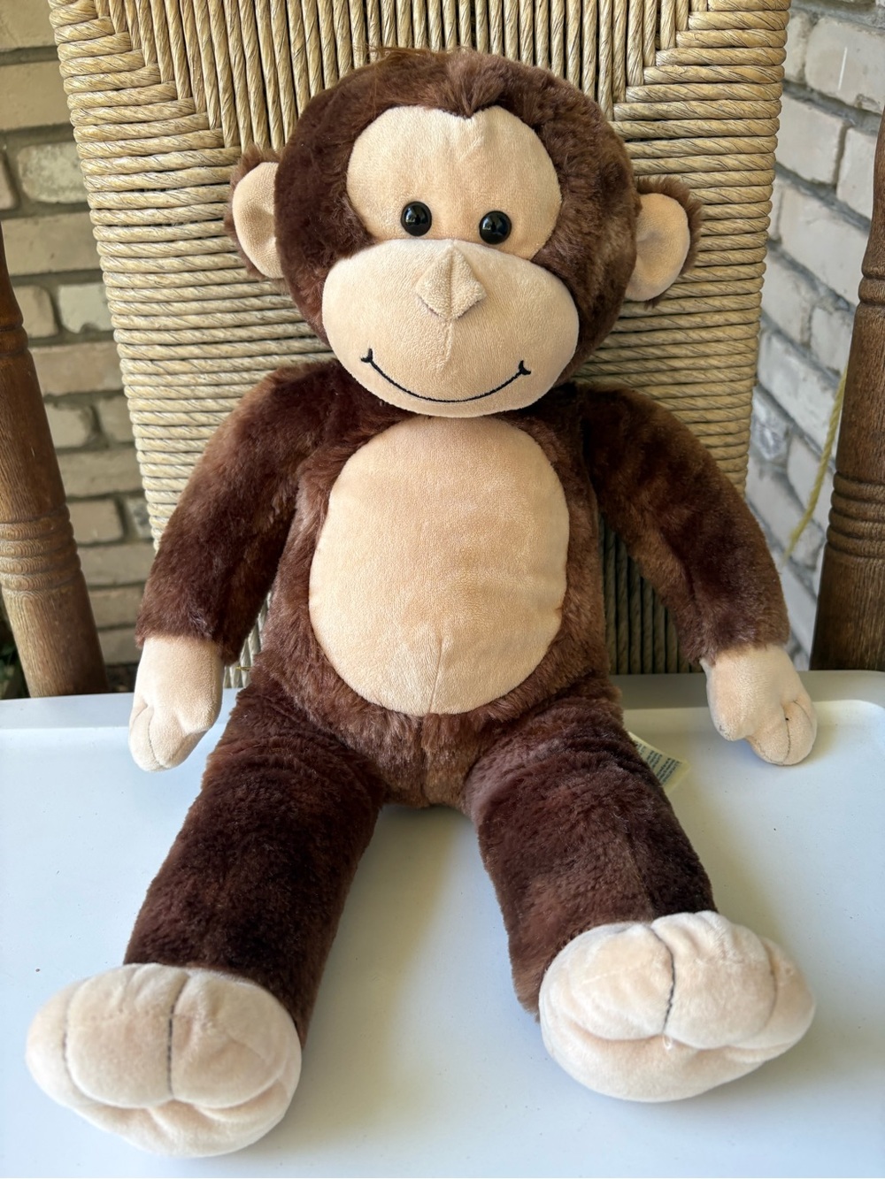 Build-A-Bear Brown and Cream Plush Monkey